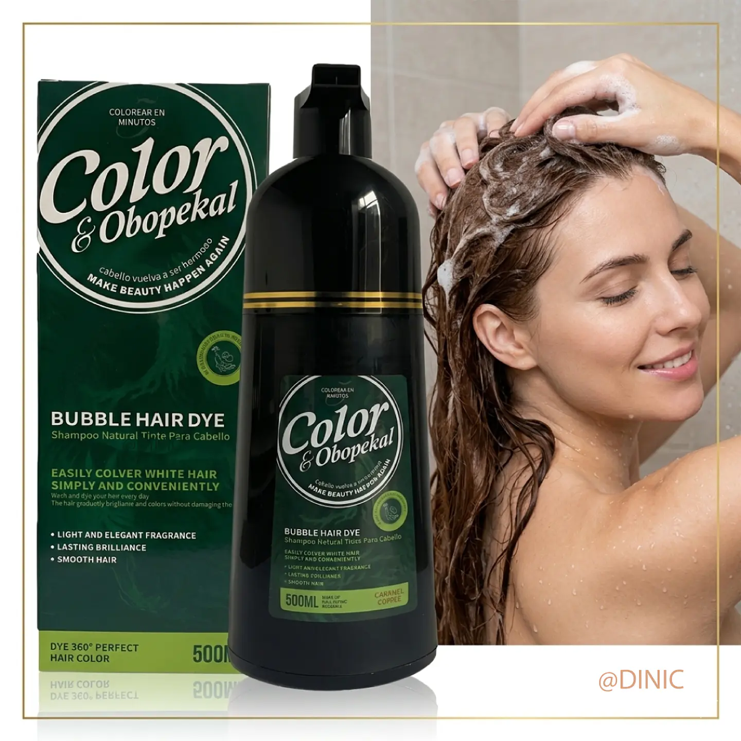Obopekal Shampoo Cubre Canas Cobertura Total 500ml 3
