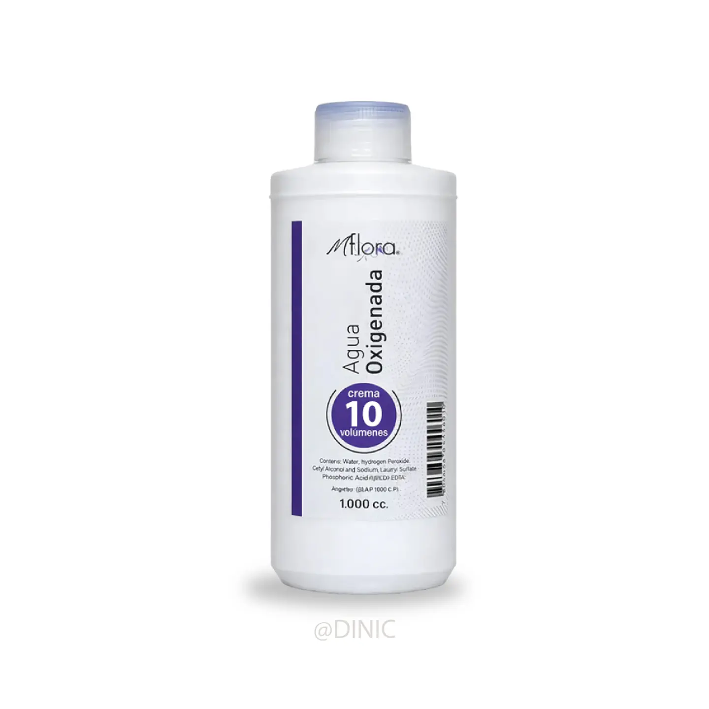 Agua Oxigenada Mflora de 1 Litro de Volumen 10, 20 y 30 4
