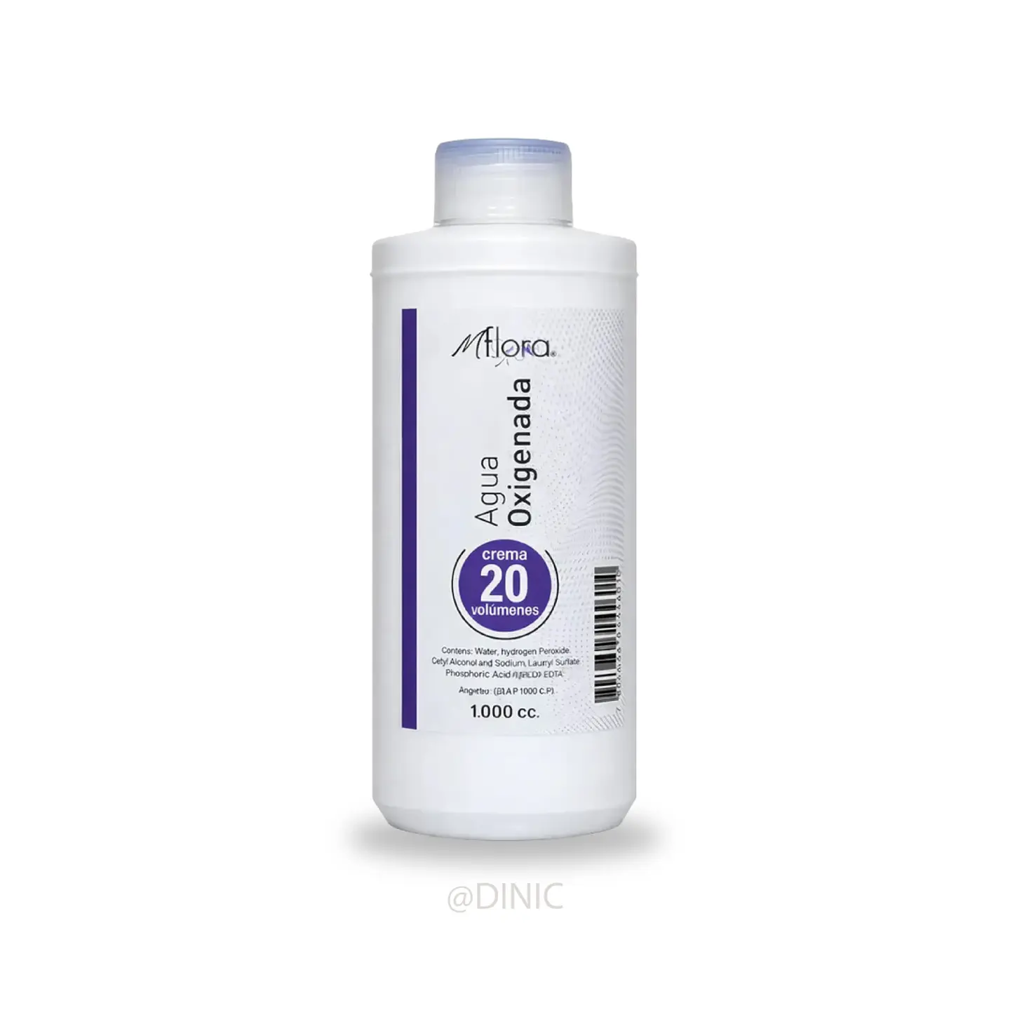 Agua Oxigenada Mflora de 1 Litro de Volumen 10, 20 y 30 5