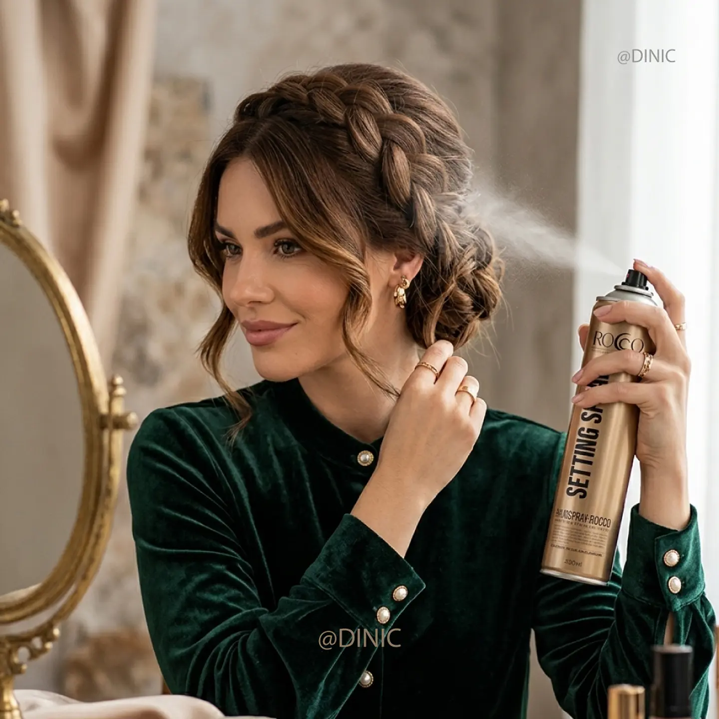 Laca Setting Spray Profesional Rocco 450ml 2