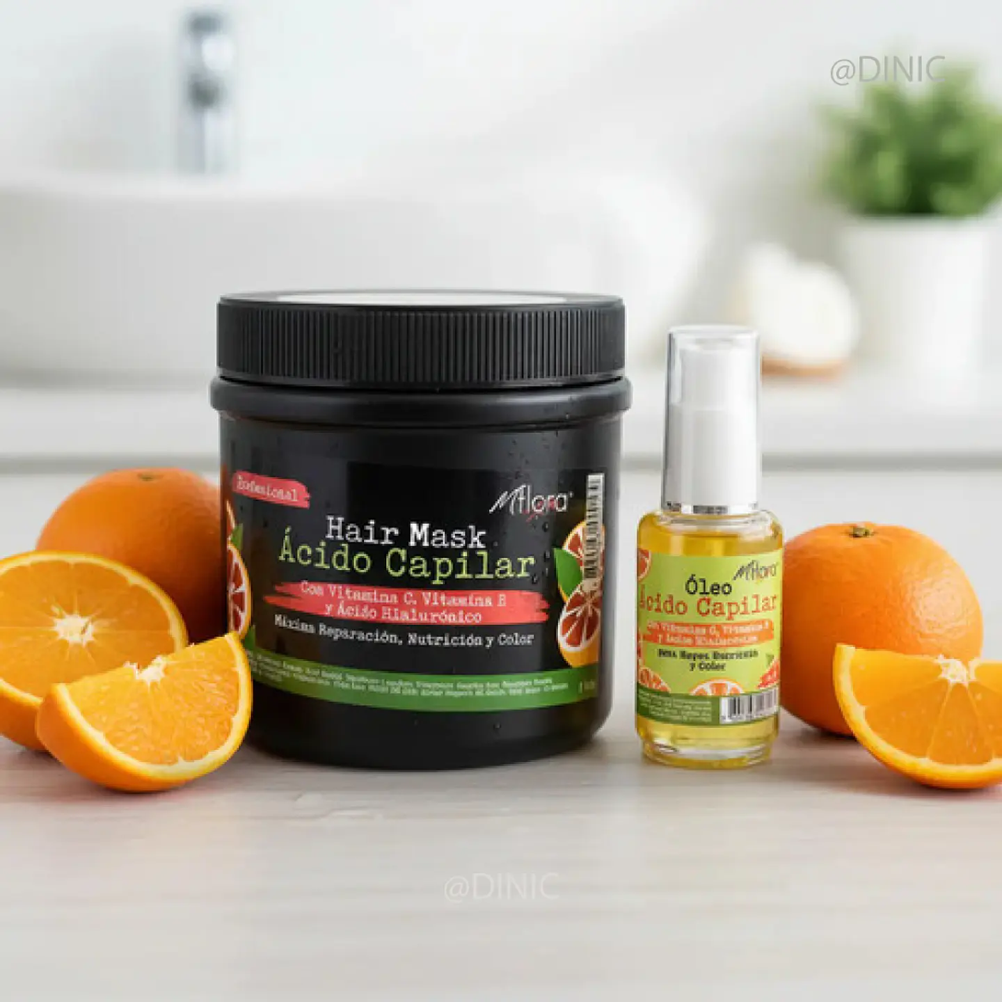 Pack de Crema ácida+ aceite ácido Capilar  1