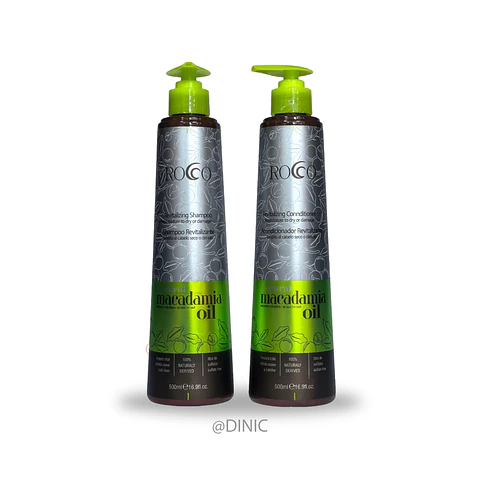 Pack Shampoo y Acondicionador Macadamia Oil de Rocco
