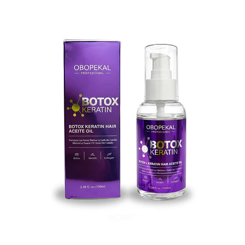 Aceite capilar nutritivo Obopekal con fórmula Botox + Keratin