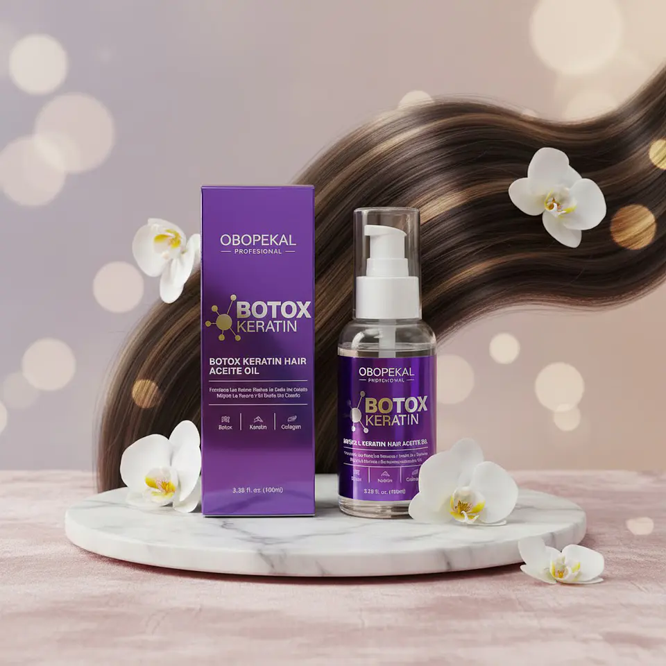 Aceite capilar nutritivo Obopekal con fórmula Botox + Keratin 2
