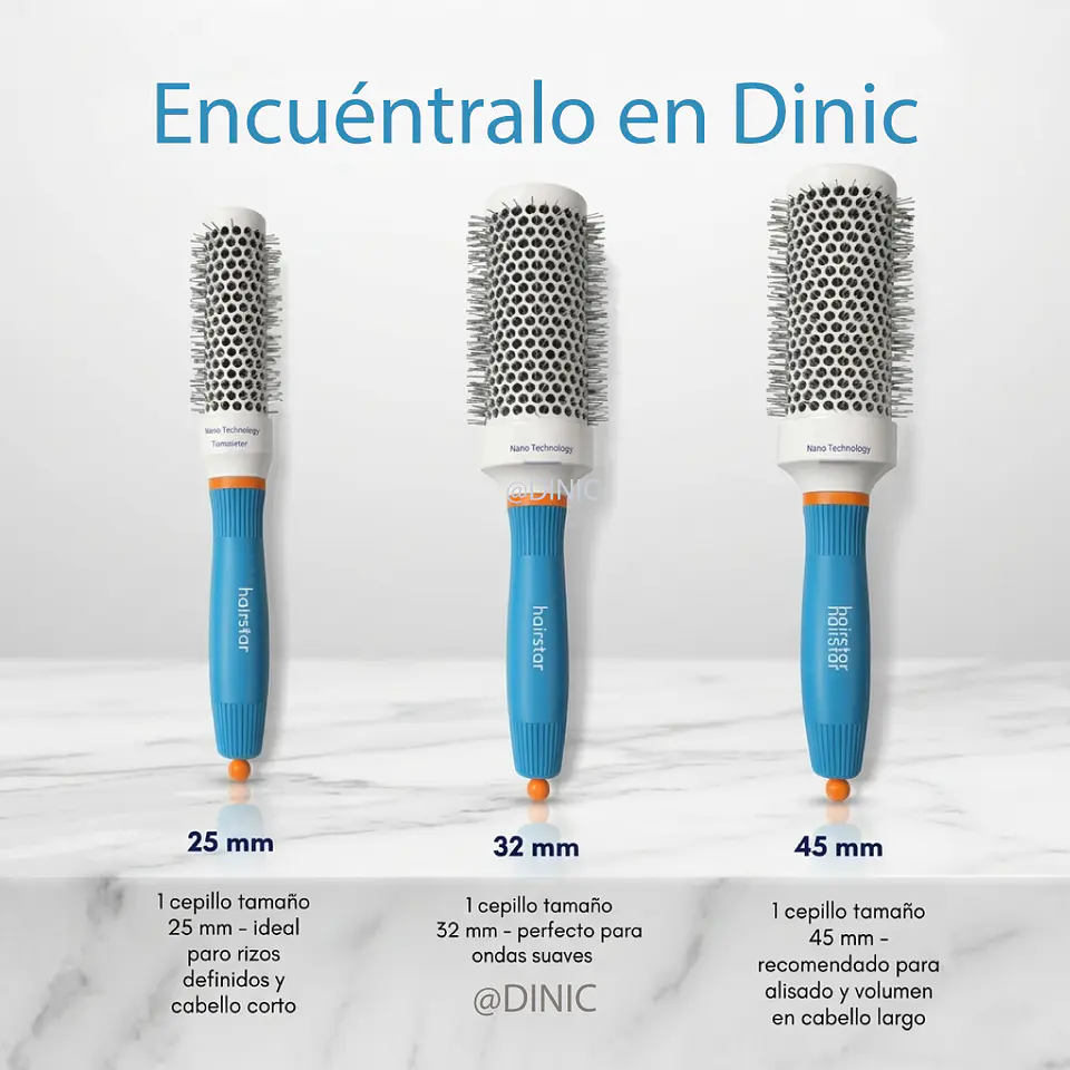 Kit de tres cepillos térmicos Hairstar 3