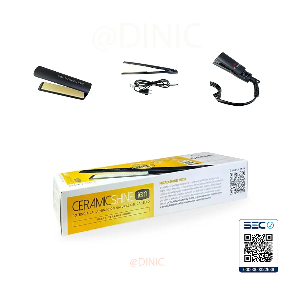 Plancha de Cabello Gama Italy Bella Ceramic Shine 3