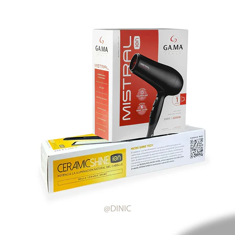 Combo GAMA Alisador Bella Shine + Secador Mistral Tourmaline