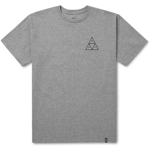 TRIPLE TRIANGLE TEE GREY HEATHER