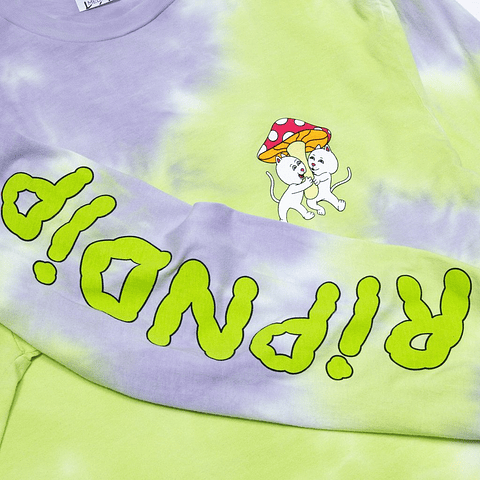 Sharing Is Caring Long Sleeve (Neon/Lavender Dye)