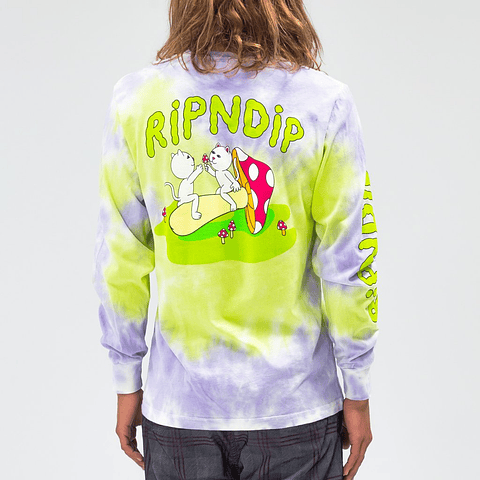 Sharing Is Caring Long Sleeve (Neon/Lavender Dye)