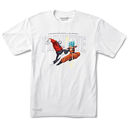 PRIMITIVE x DRAGON BALL SUPER BATTLE WHITE TEE - 