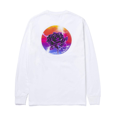 LIGHTNING ROSE LONG SLEEVE T-SHIRT WHITE