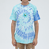 Wizard Tee (Blue/Aqua Spiral Dye)