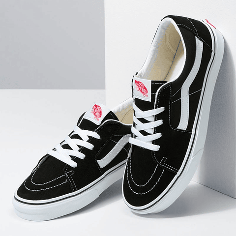 SK8-LOW BLACK/TRUE WHITE