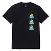 HUF STACK CROWN T-SHIRT BLACK