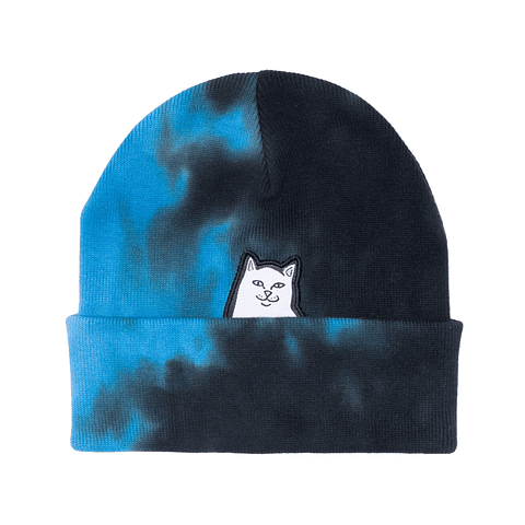 Lord Nermal Tie Dye Beanie (Black/Blue)