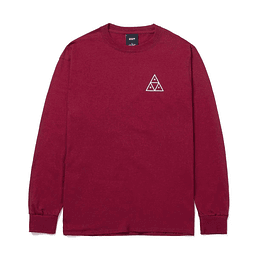 TRIPLE TRIANGLE LONG SLEEVE TEE CARDINAL