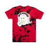 Adios Muchacho Tee (Red/Black Tie Dye)