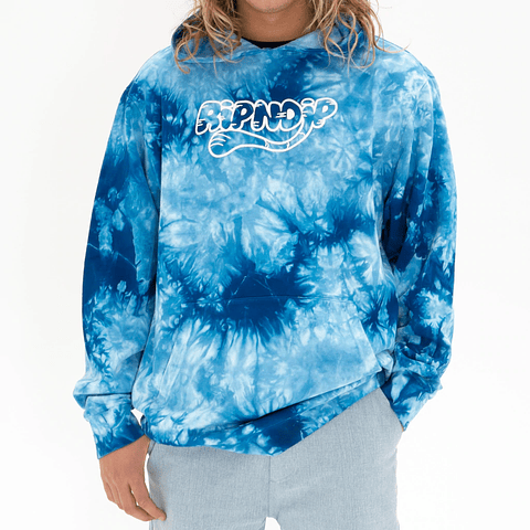 Ripntail Hoodie (Blue Acid Wash)