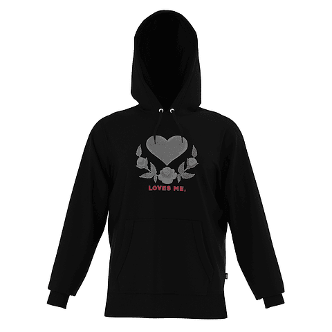 VALENTINES PULLOVER HOODIE BLACK