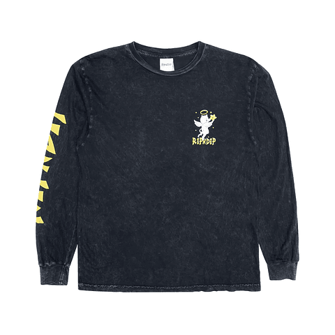 Lullaby Long Sleeve (Black Mineral Wash)