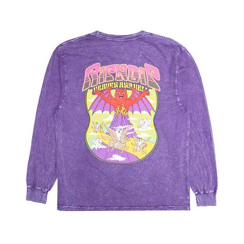 Heaven And Heck Battle Long Sleeve (Purple Mineral Wash)