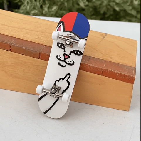 Lord Nermal Mini Skateboard (Red/Blue)