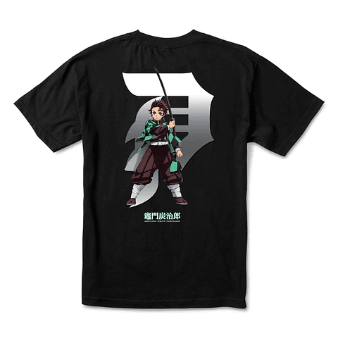 Primitive x Demon Slayer Tanjiro Dirty P Tee Black