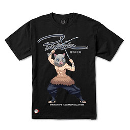 Primitive x Demon Slayer Inosuke Tee Black