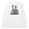 DOWNTOWN SPINNING LONG SLEEVE T-SHIRT WHITE