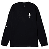 HUF X CRAILTAP CHROME LONG SLEEVE T-SHIRT BLACK