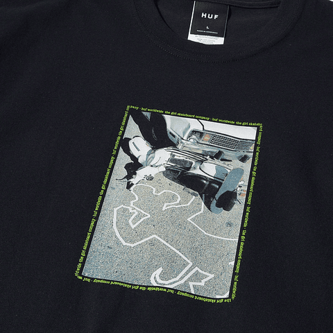 HUF X CRAILTAP CRASH T-SHIRT BLACK