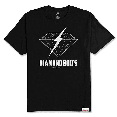 Diamond Bolt Tee Black