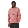 SPLIT 1/4 ZIP MOCK DUSTY ROSE