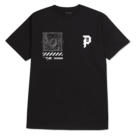 Primitive x COD Mapping Dirty P Tee Black