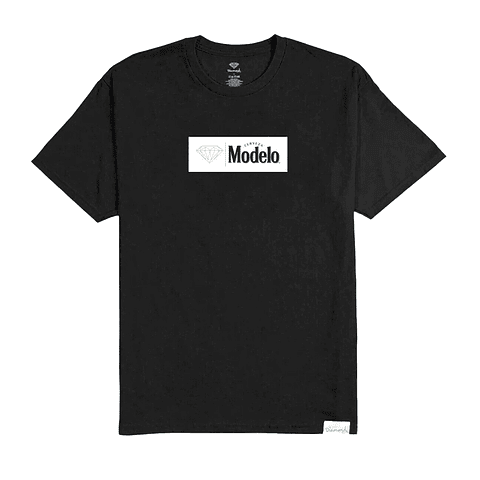 Diamond x Modelo Box Logo Tee Black