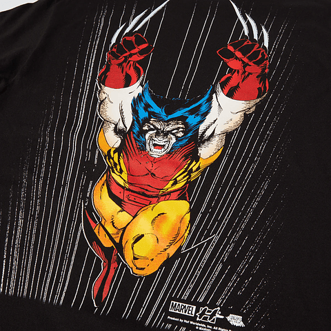 HUF X X-MEN WOLVIE T-SHIRT BLACK