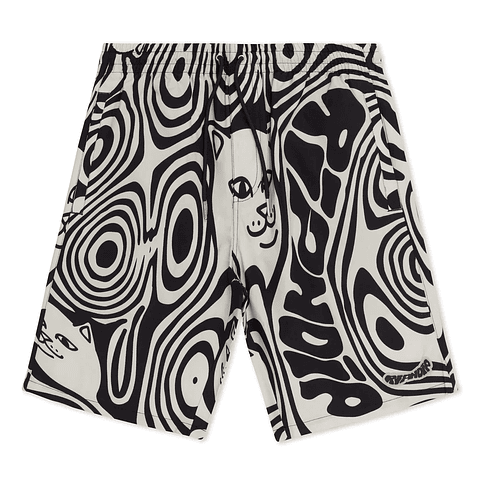 HYPNOTIC SWIM SHORTS (BLACK/CREAM)