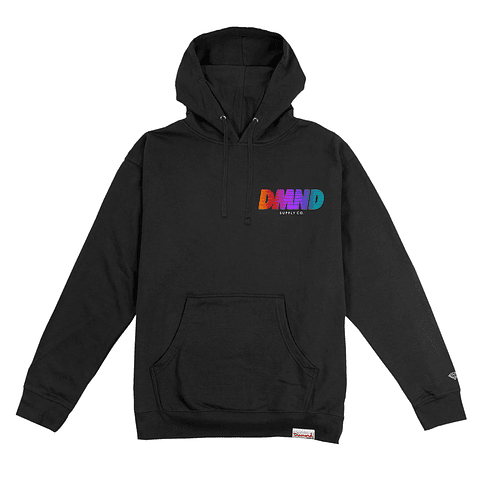 RACING DIAMOND HOODIE BLACK