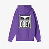 OBEY EYES ICON 2 HEAVYWEIGHT HOOD PASSION FLOWER