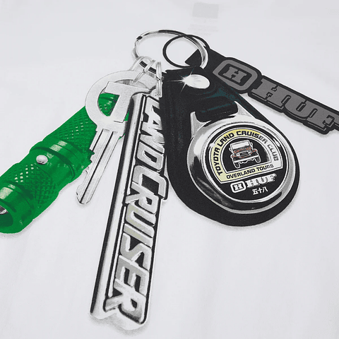 HUF X TOYOTA SHINE KEYCHAIN T-SHIRT WHITE