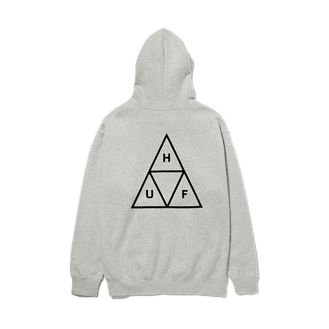 HUF SET TRIPLE TRIANGLE PULLOVER HOODIE HEATHER GREY