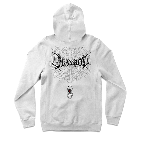 Black Widow Hoodie - White