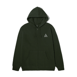 HUF SET Triple Triangle Full-Zip Hoodie Hunter Green