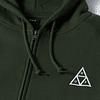 HUF SET Triple Triangle Full-Zip Hoodie Hunter Green