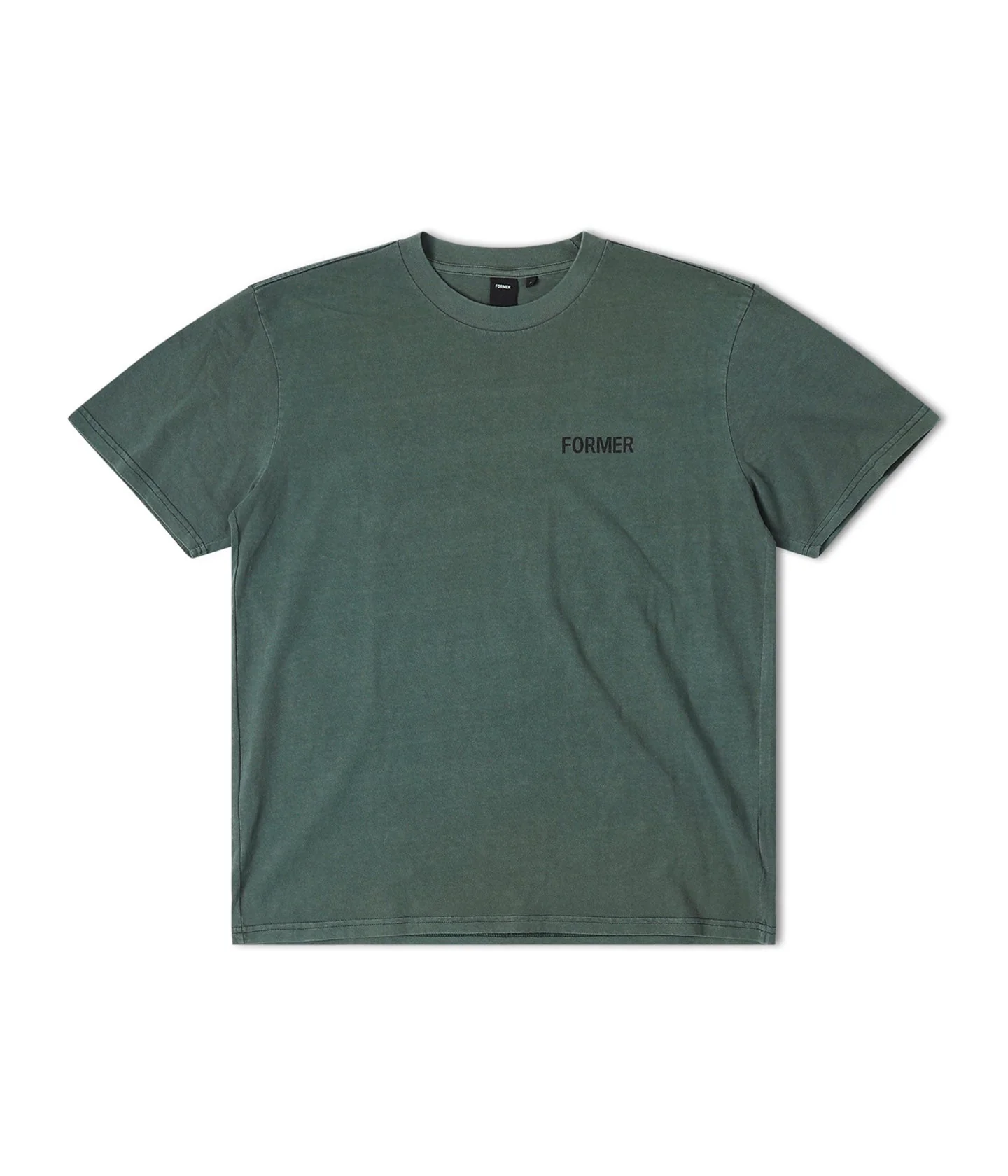 【週末値下】エンフォルド ☆RANDOM-FLARE T-SHIRT FORMER / CRUX SCRATCH T-SHIRT WASHED GREEN