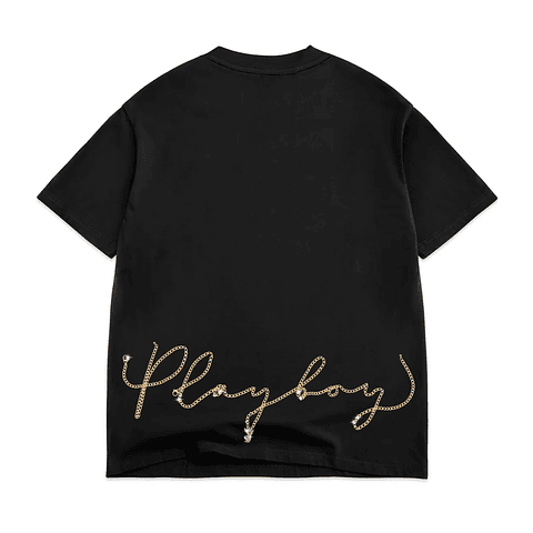Color Bars x Play Boy Champion Ring Tee Black