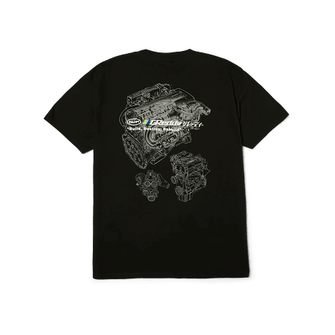 HUF x GReddy Motors T-Shirt Black