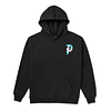 PRIMITIVE HARVEST BOXY HOOD BLACK