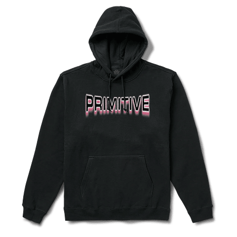 PRIMITIVE HEADLINE BOXY HOOD BLACK